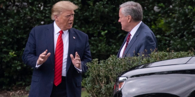 Trump and Meadows speaking