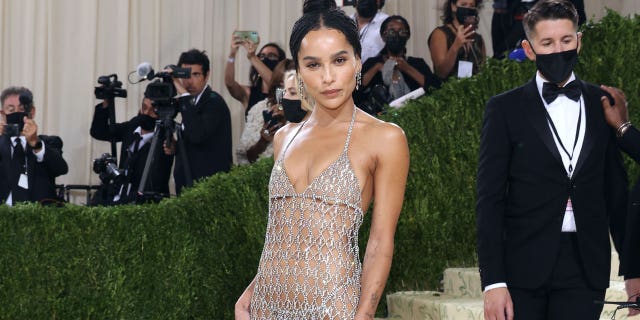 Zoe Kravitz attends the 2021 Met Gala benefit "In America: A Lexicon of Fashion" at Metropolitan Museum of Art on Sept. 13, 2021, in New York City.