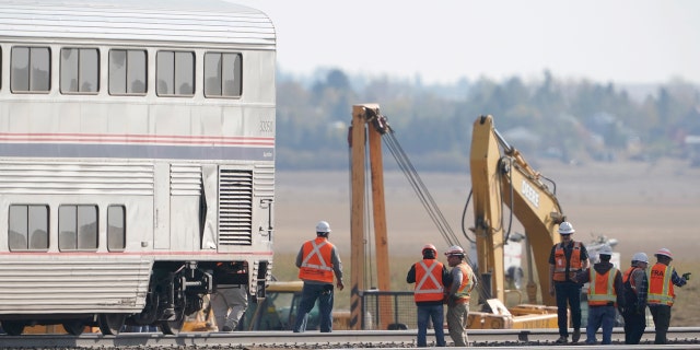 Federal investigators are seeking the cause of the derailment.