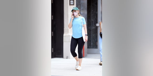 Chelsea Clinton spotted walking in New York City after vacationing in the Hamptons, Long Island. 