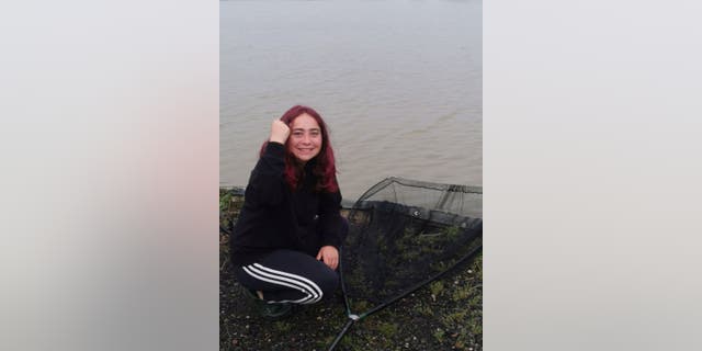 Hannah Truscott, 15, went fishing with her father Paul, 51, in Essex County, England. Her father told South West News Service she initially doubted her luck on Friday the 13th due to the superstition around the date.