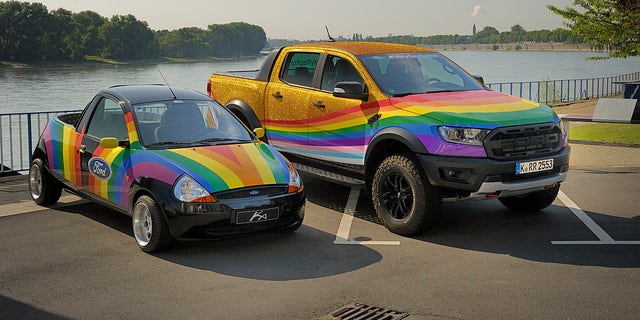 In 1998 Ford turned a Ka subcompact into a rainbow-colored pickup to make a statement about anti-discrimination.