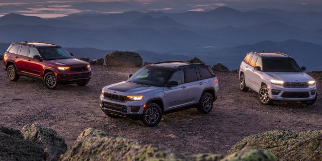 The Grand Cherokee Trailhawk, Grand Cherokee Trailhawk 4xe and Jeep Grand Cherokee Summit Reserve 4xe are among the models available.