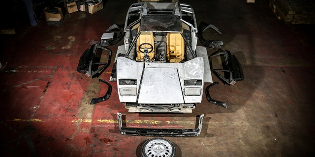 The 1982 Lamborghini Countach was disassembled in 2008 in preparation for a restoration project that never commenced.