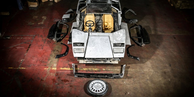 The 1982 Lamborghini Countach was disassembled in 2008 in preparation for a restoration project that never commenced.