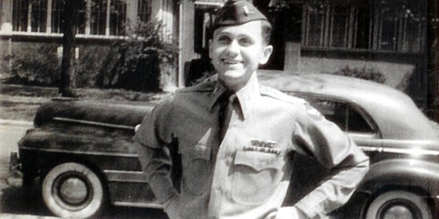 Lieutenant Robert J. Cwiak when he just returned home after WWII ended.