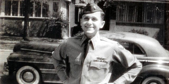 Lieutenant Robert J. Cwiak when he just returned home after WWII ended.