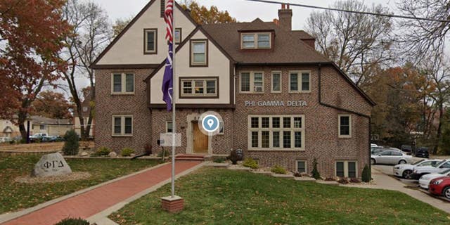 The Phi Gamma Delta house in Iowa City, Iowa.