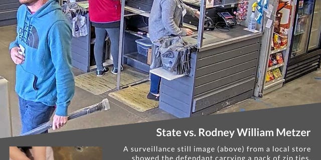 District Attorney Shannon Wallace announces that Rodney William Metzer, 36, has admitted to 14 charges related to an attack on his ex-wife that included kidnapping, assaulting, threatening her with a handgun, and leaving her bound with homemade zip tie handcuffs.