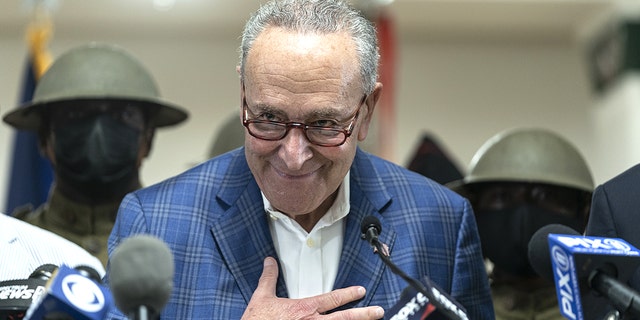 Senate Majority Leader Chuck Schumer, D-N.Y., and Sen. Joe Manchin, D-W.Va., match on Senate votes 91% of the time  much more often than some moderate Republicans agree with Minority Leader Mitch McConnell.