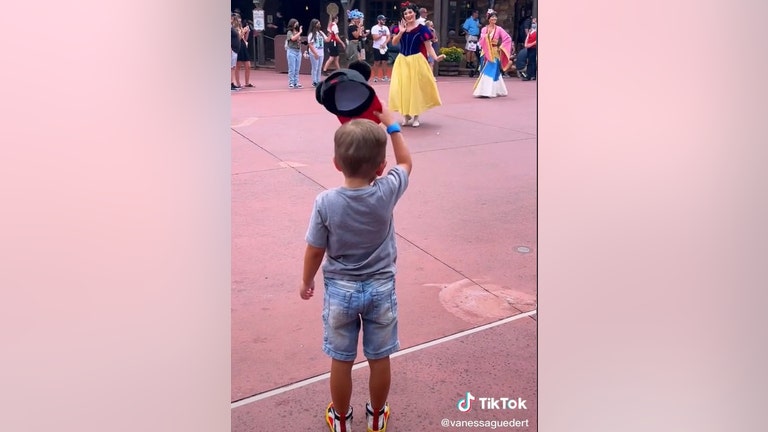 'A true gentleman': 4-year-old tipping his hat to Disney princesses gets love from millions