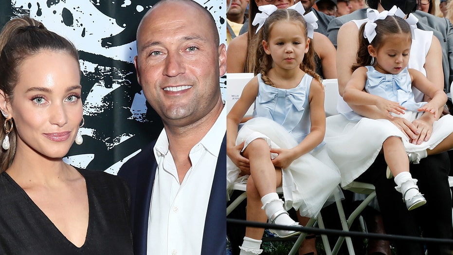 Derek Jeter S Wife Hannah Kids Make Rare Public Appearance As They Sweetly Support His Hall Of Fame Induction Fox News Derek Jeter S Wife Hannah Kids Make Rare Public Appearance As They Sweetly Support His Hall Of Fame Induction Fox News
