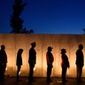 Visitors gather to pay respects during the Flight 93 National Memorial's annual Luminaria on the eve of 16th Anniversary ceremony of the September 11th terrorist attacks, Sept. 10, 2017, in Shanksville, Pa. United Airlines Flight 93 crashed into a field outside Shanksville with 40 passengers and 4 hijackers aboard on Sep. 11, 2001. (Photo by Jeff Swensen/Getty Images)