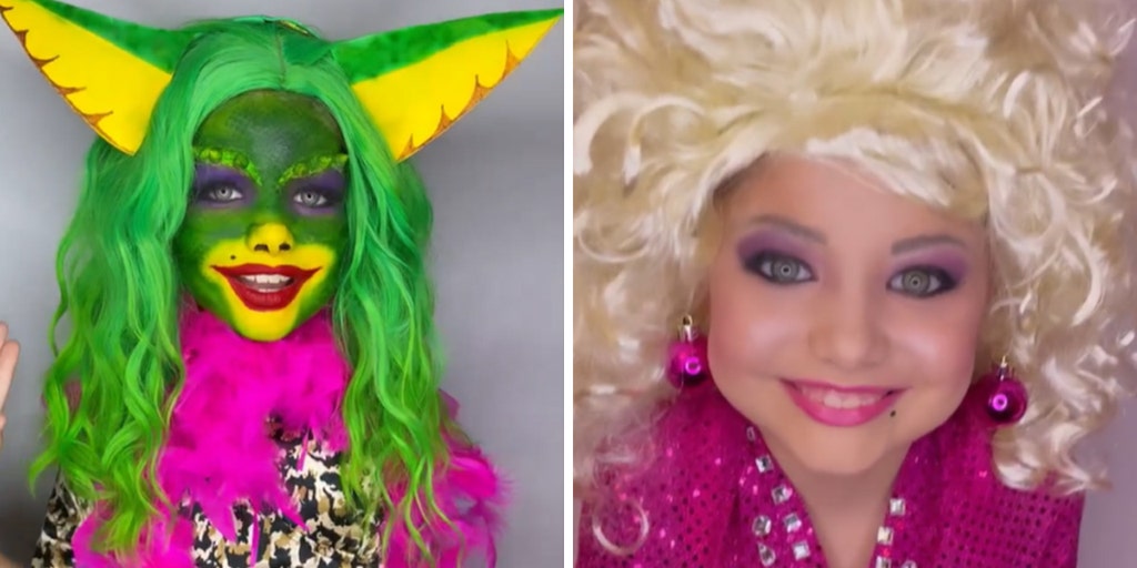 Mom s Halloween makeup skills transform daughters into iconic