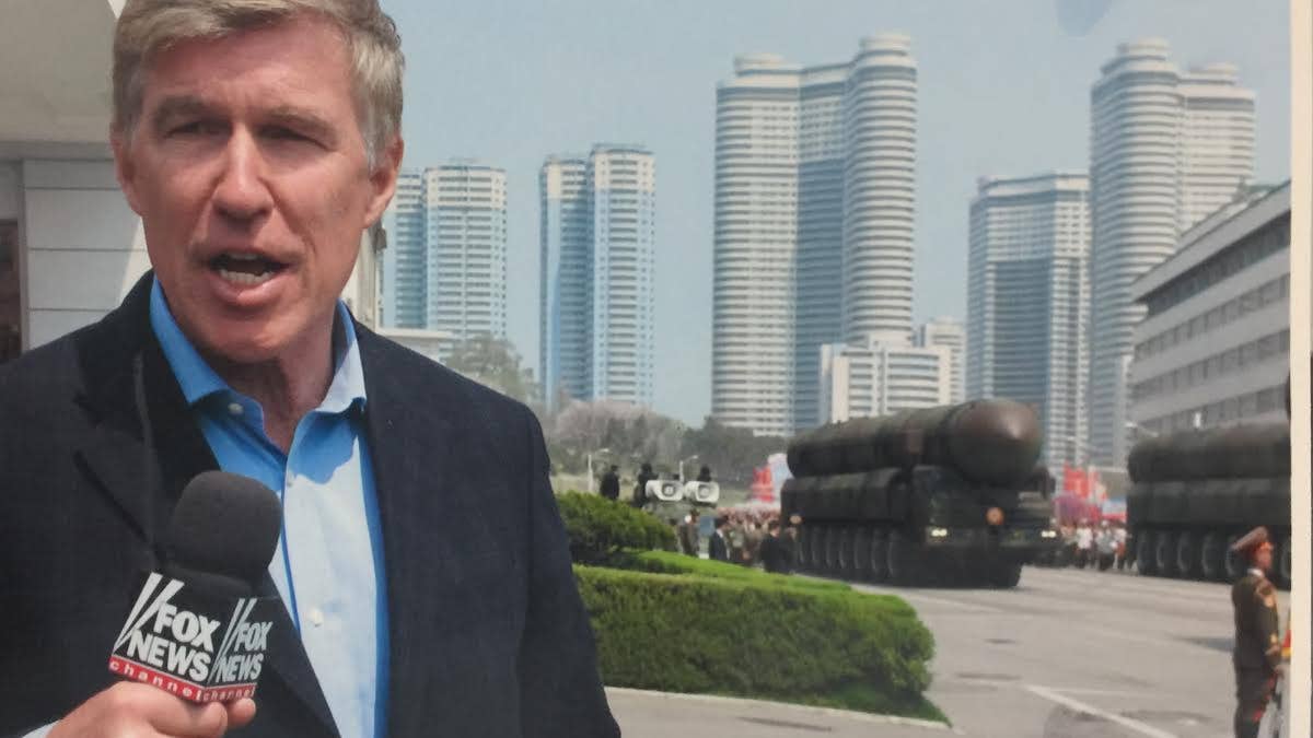 Greg Palkot in Pyongyang in 2015.