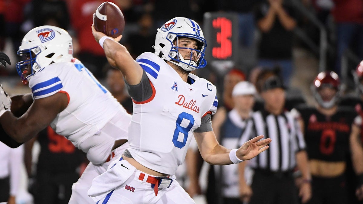 Witness The Epic Return Of Tanner McKee's TD Ball From The Sky, Courtesy Of AJ Brown's Heroic Throw Houston ends SMU's perfect season with 100-yard game-winning kickoff