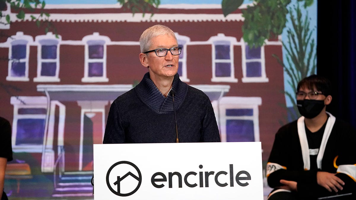 Apple's CEO Tim Cook. The tech company announced it would cease selling its products in Russia.