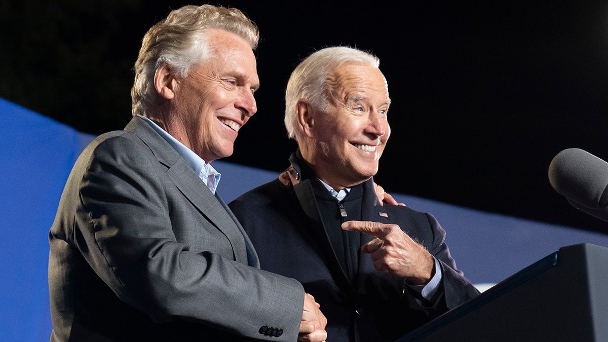 McAuliffe rallies with Biden