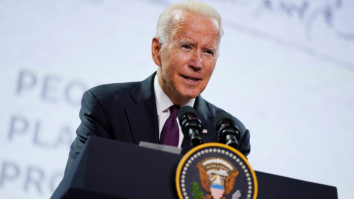 President Joe Biden speaks during a news conference at the conclusion of the G20 leaders summit, Sunday, Oct. 31, 2021, in Rome. (AP Photo/Evan Vucci)