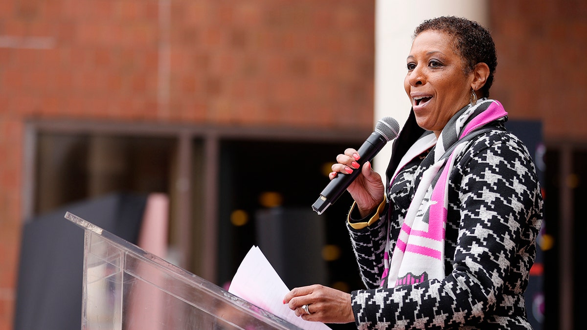 Adrienne Adams. New York City councilwember from the 28th district, is expected to call for penalties to deter attacks on corrections officers amid female workers speaking out about sexual assaults by inmates at Rikers Island. 