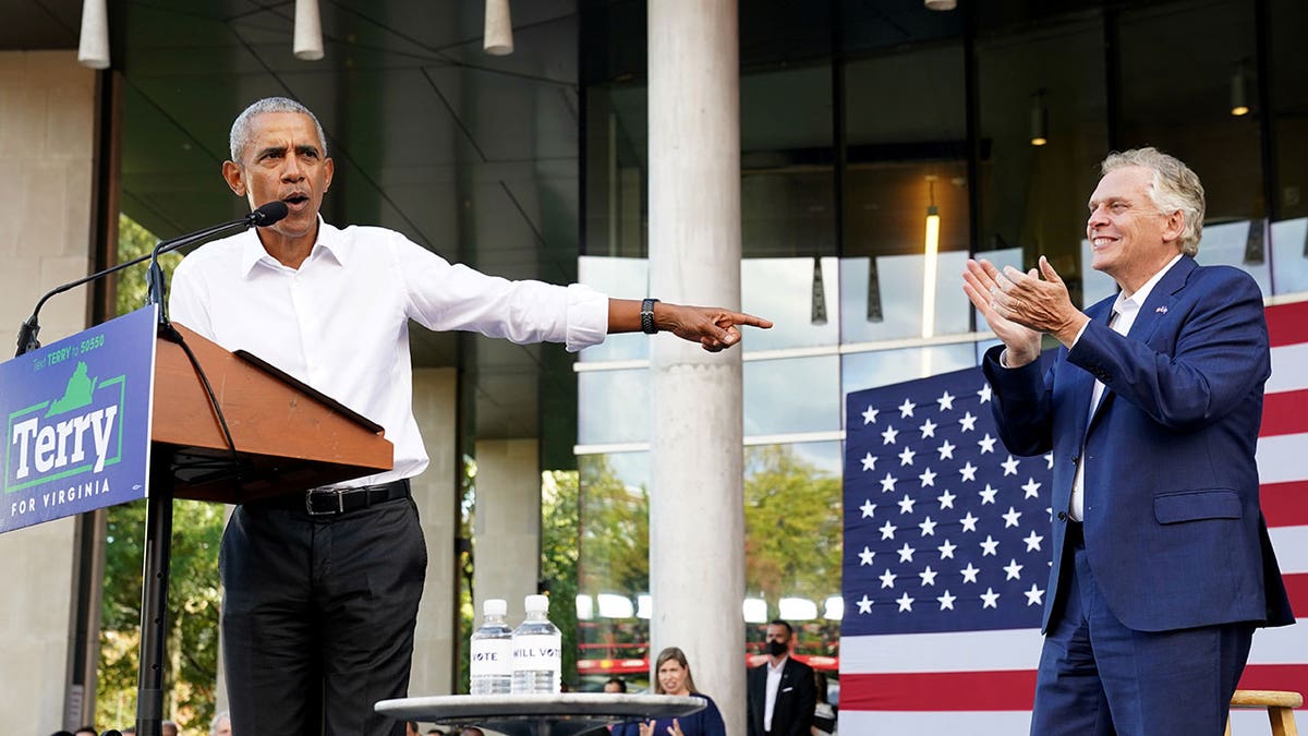 Obama campaigns for McAuliffe