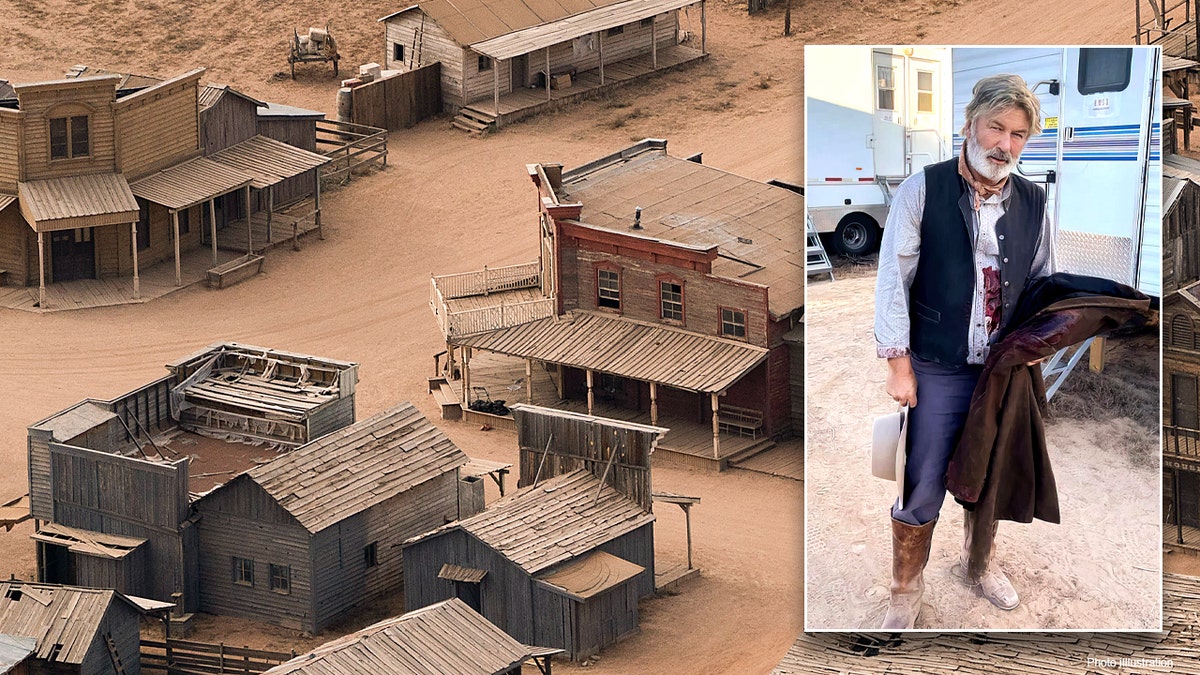 Alec Baldwin on the set of 'Rust'