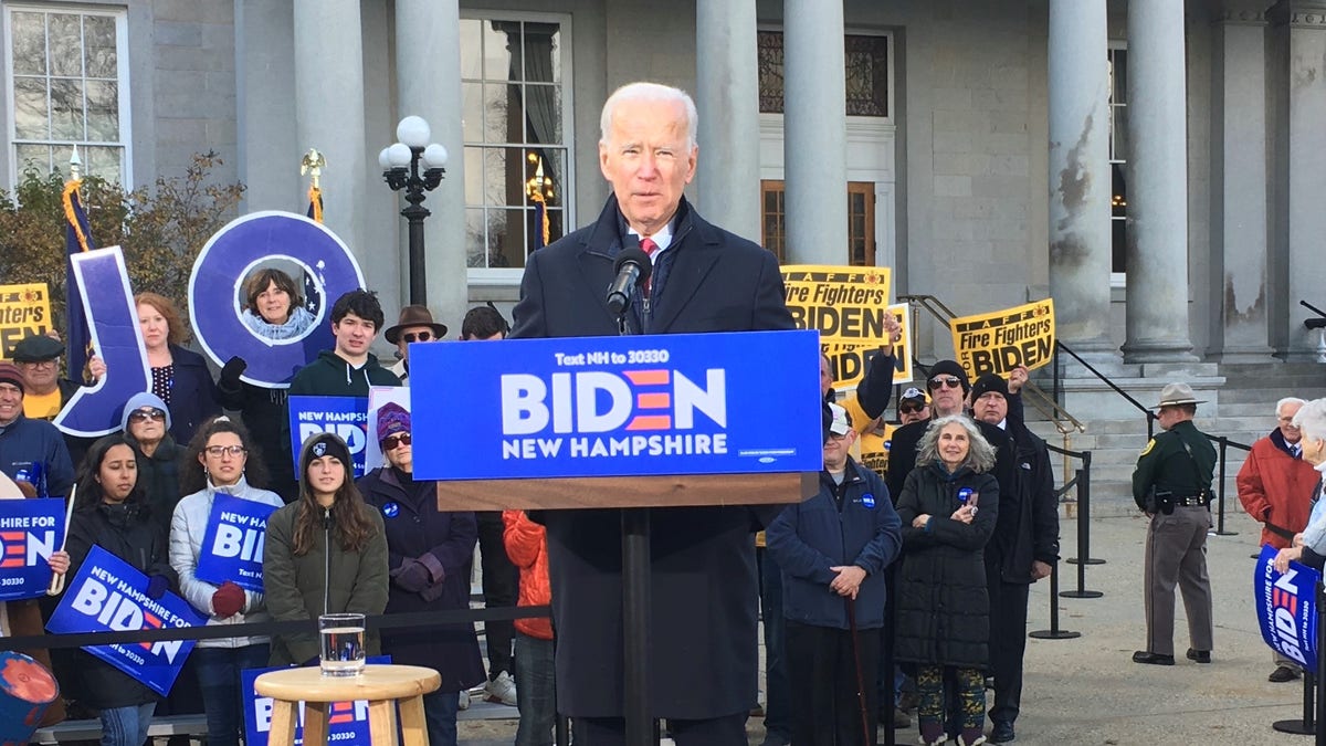 Joe Biden support plummets in new New Hampshire poll