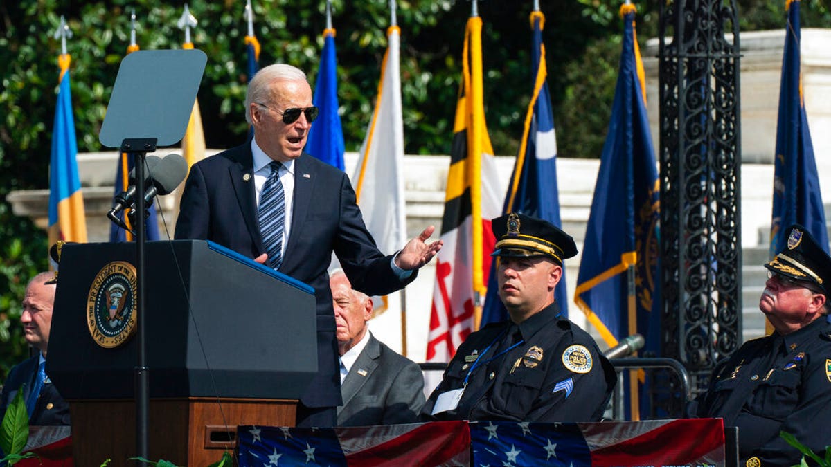 President Biden speaks at the 40th annual National Peace Officers Memorial.