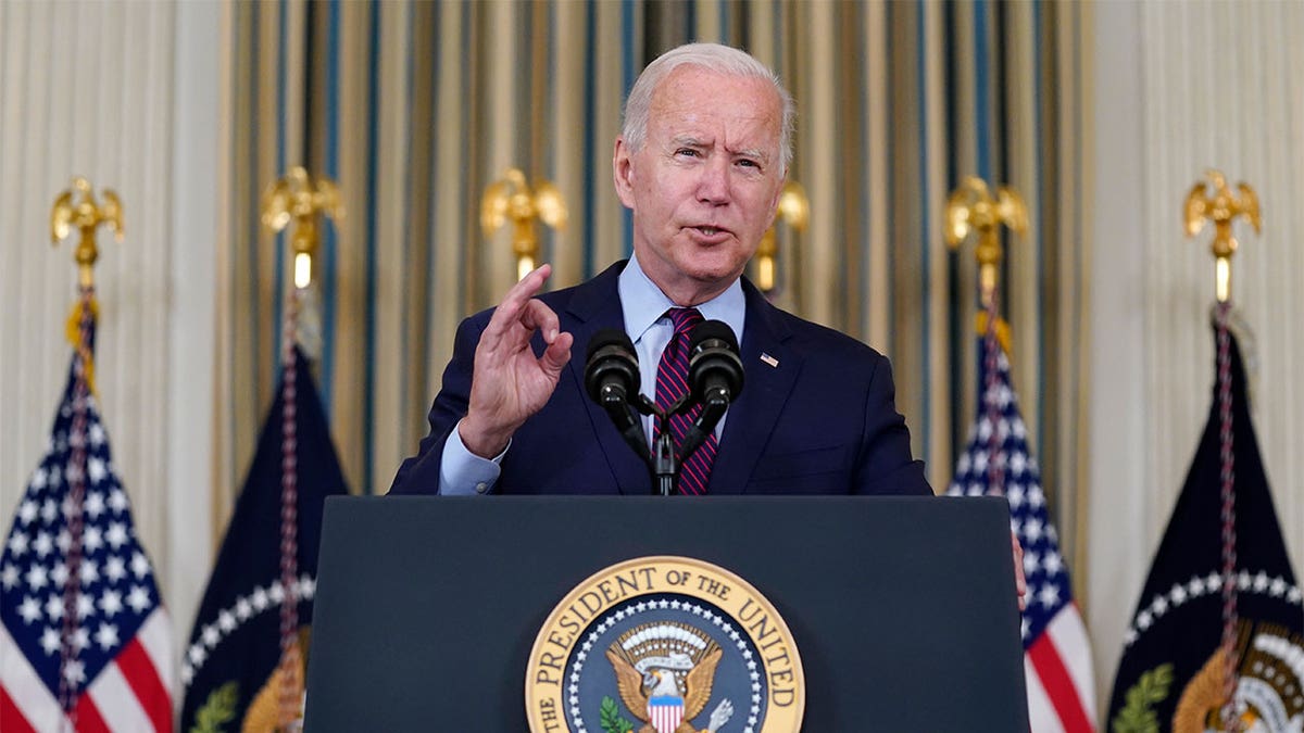 President Biden delivers remarks from the White House