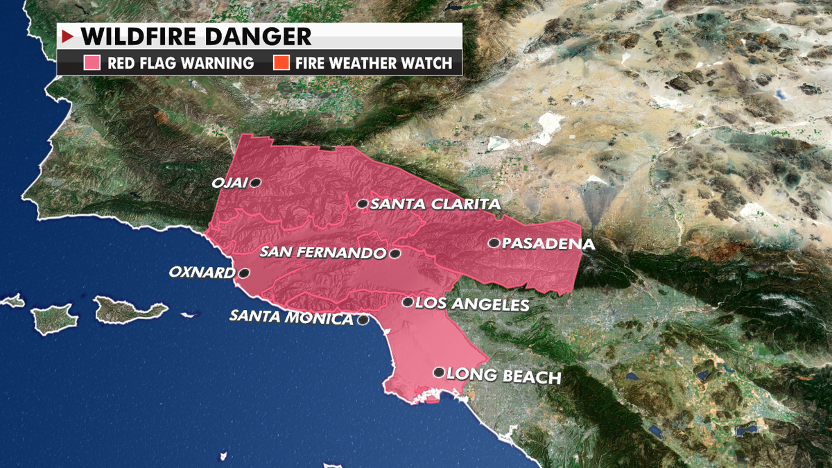Wildfire danger in California
