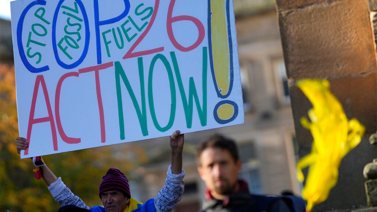 Climate change protest