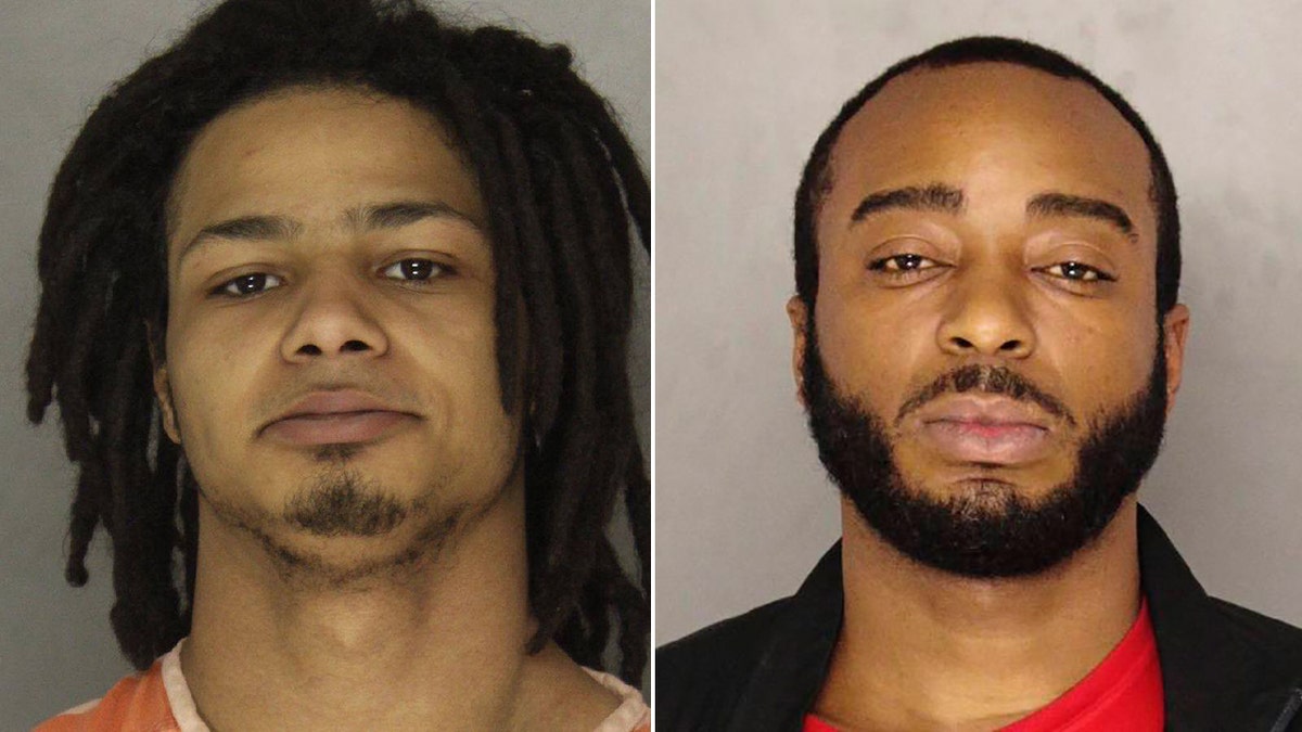 Da’Jon Lengyel, 24, pictured left, and Christopher West, 36, were both sentenced to federal prison on Friday after their convictions of conspiracy and obstruction of law enforcement during civil disorder.