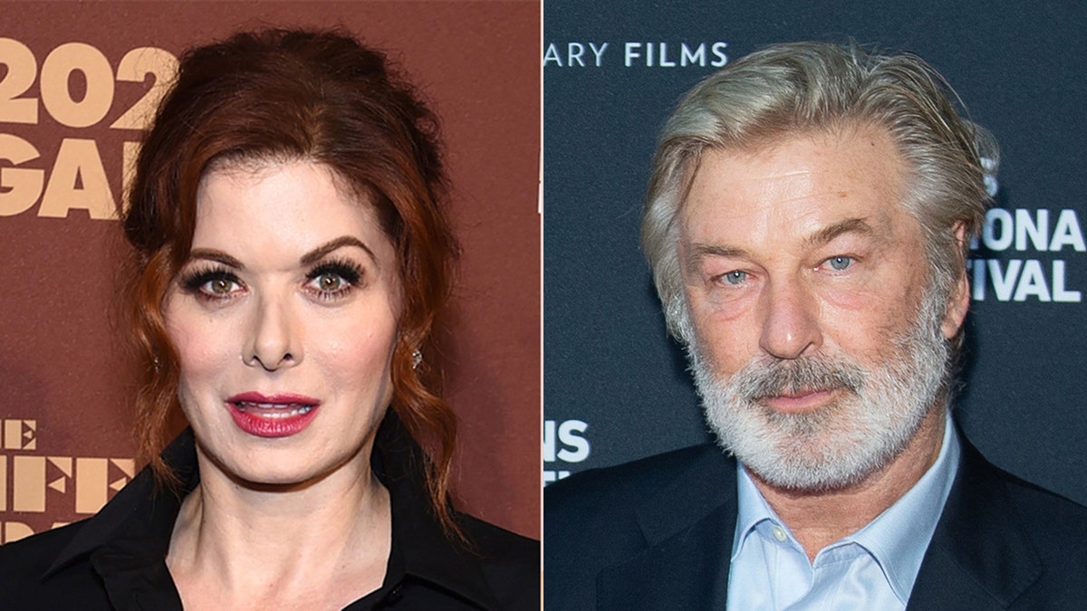 Debra Messing rushed to the defense of Alec Baldwin after the shooting on the set of 'Rust' left cinematographer Halyna Hutchins dead and director Joel Souza injured.