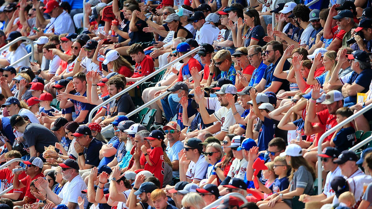 The Associated Press published a column by Paul Newberry headlined, "Pull the plug on the chop -- and Braves name, too." (Photo by David J. Griffin/Icon Sportswire via Getty Images)