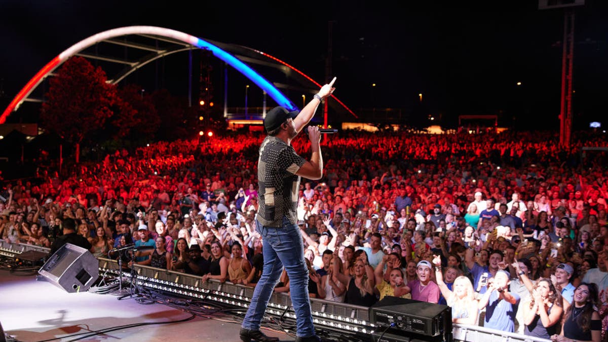 Luke Bryan performs onstage during the CMA Summer Jam 2021 at Ascend Amphitheater in Nashville, Tennessee.