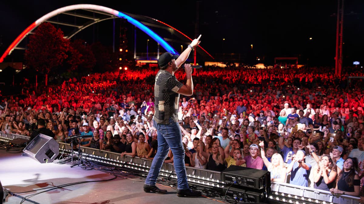 Luke Bryan performs onstage during the CMA Summer Jam 2021 at Ascend Amphitheater in Nashville, Tennessee.