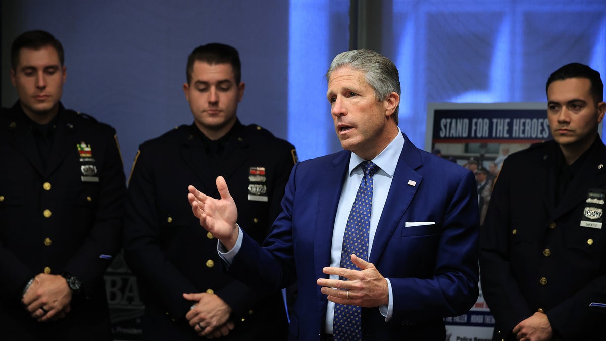 Police Benevolent Association of the City of New York President Patrick Lynch. (Photo by Chip Somodevilla/Getty Images)