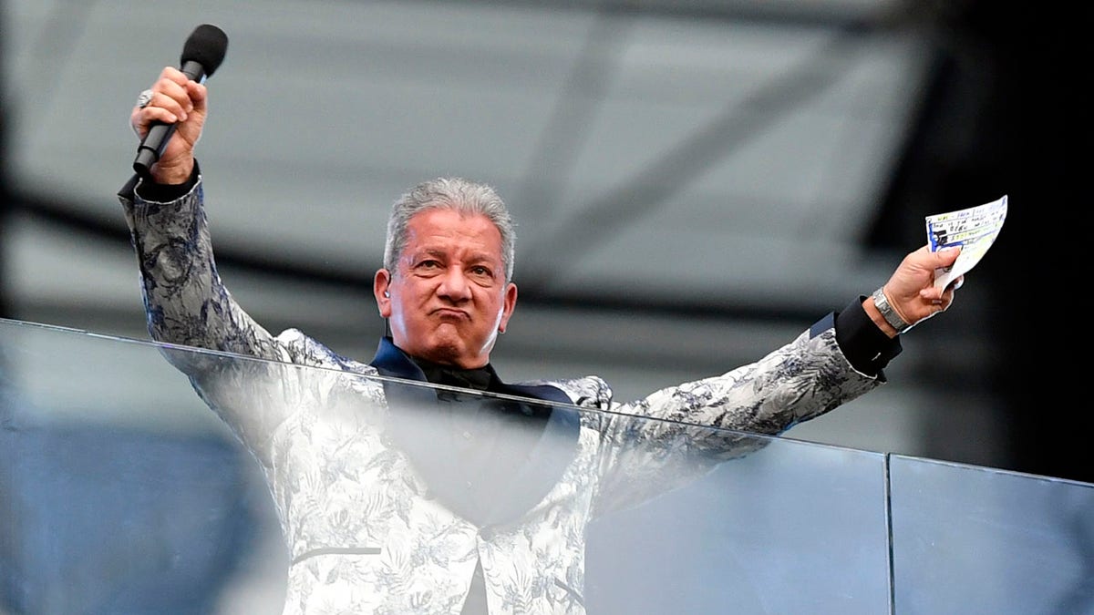 LAS VEGAS, NEVADA - SEPTEMBER 13: Announcer Bruce Buffer looks on before the game between the Baltimore Ravens and the Las Vegas Raiders at Allegiant Stadium on September 13, 2021 in Las Vegas, Nevada.