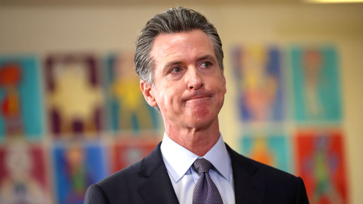 California Gov. Gavin Newsom speaks during a news conference after meeting with students at James Denman Middle School on October 01, 2021 in San Francisco, California. (Photo by Justin Sullivan/Getty Images)