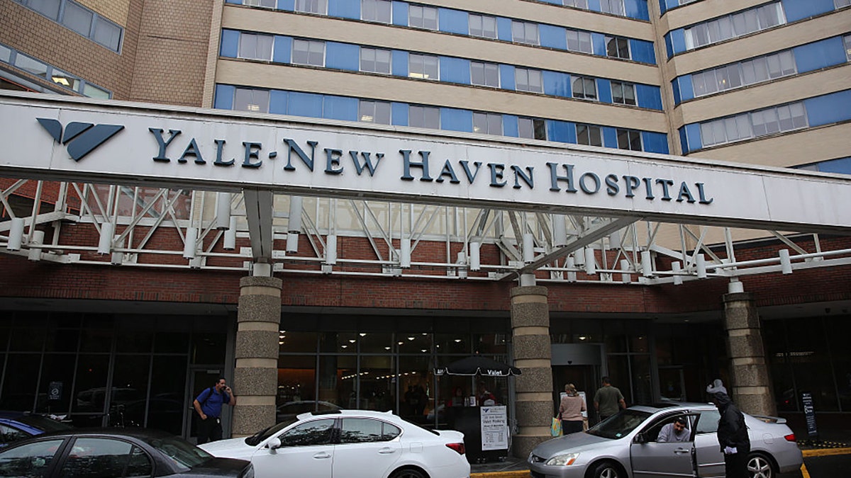 Yale New Haven Hospital in New Haven, Connecticut, on October 16, 2014. (Photo by Tim Clayton/Corbis via Getty Images)