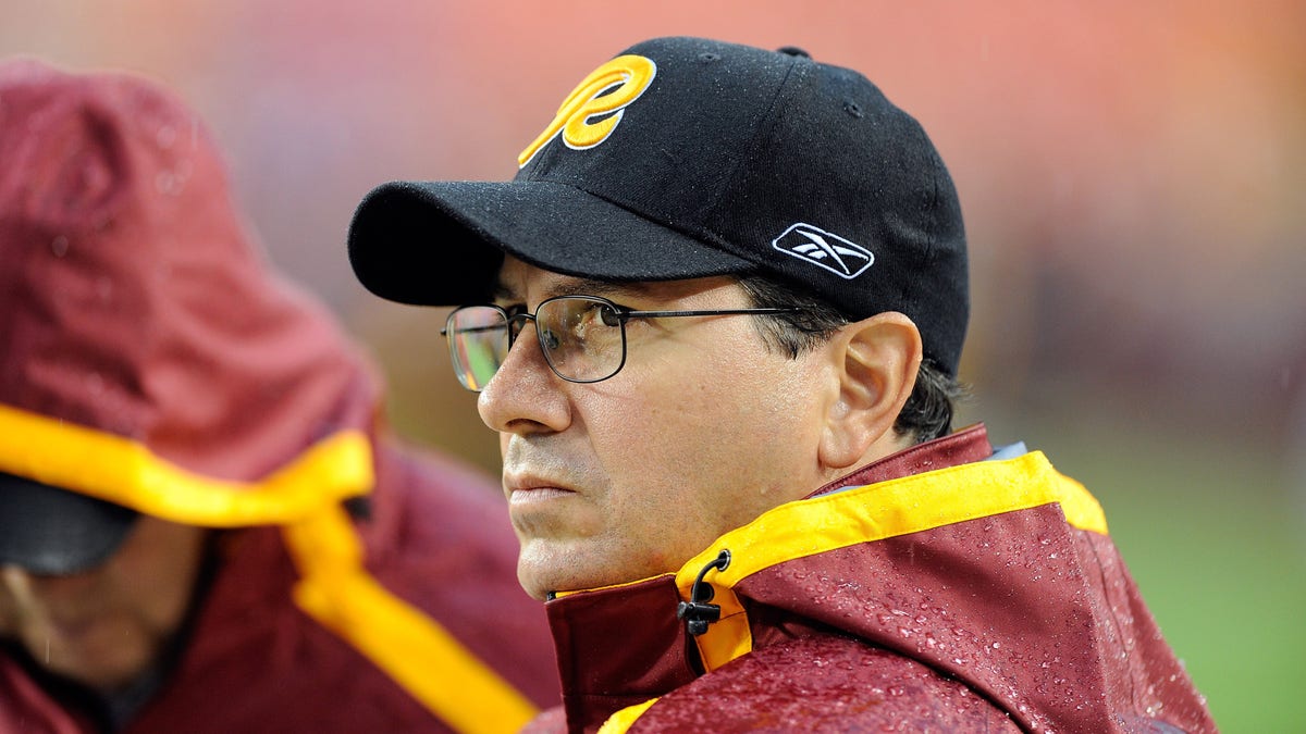 Daniel Snyder of Washington watches warm-ups before the game against the Pittsburgh Steelers