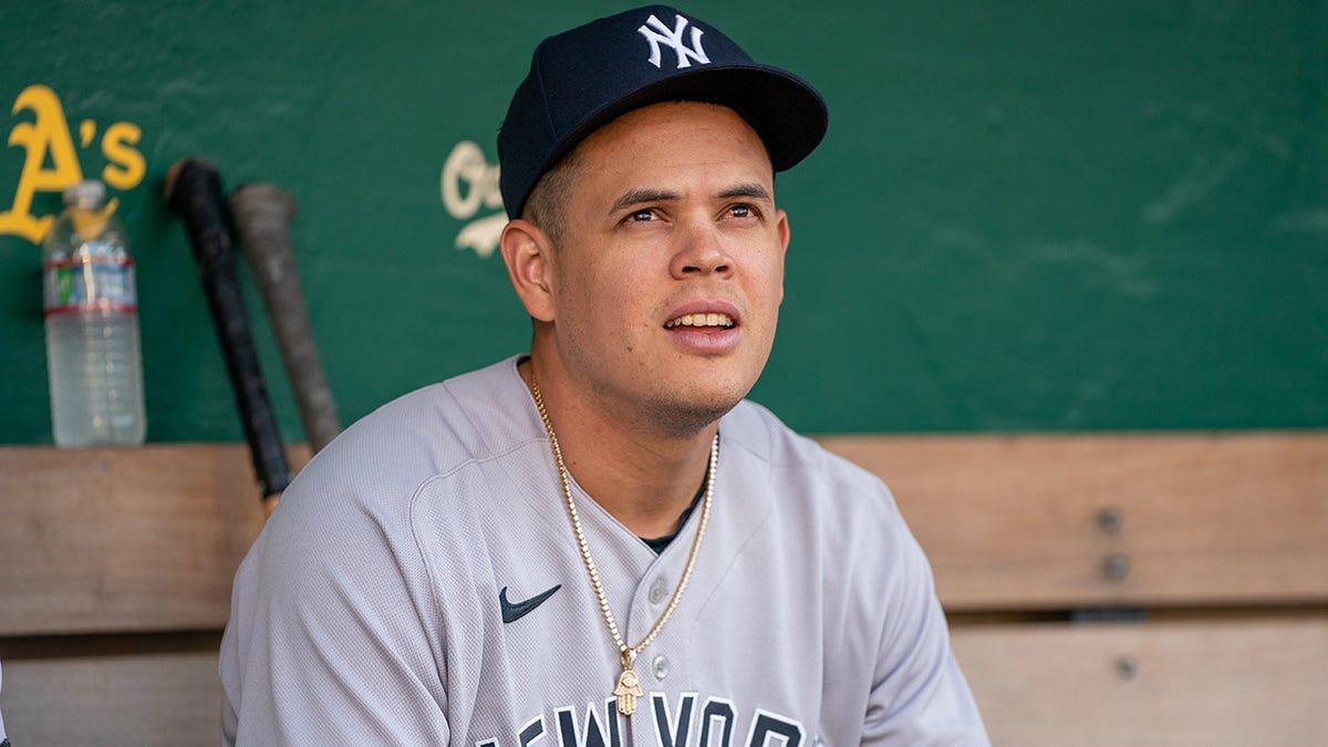 Gio Urshela ran full speed to track the ball down.