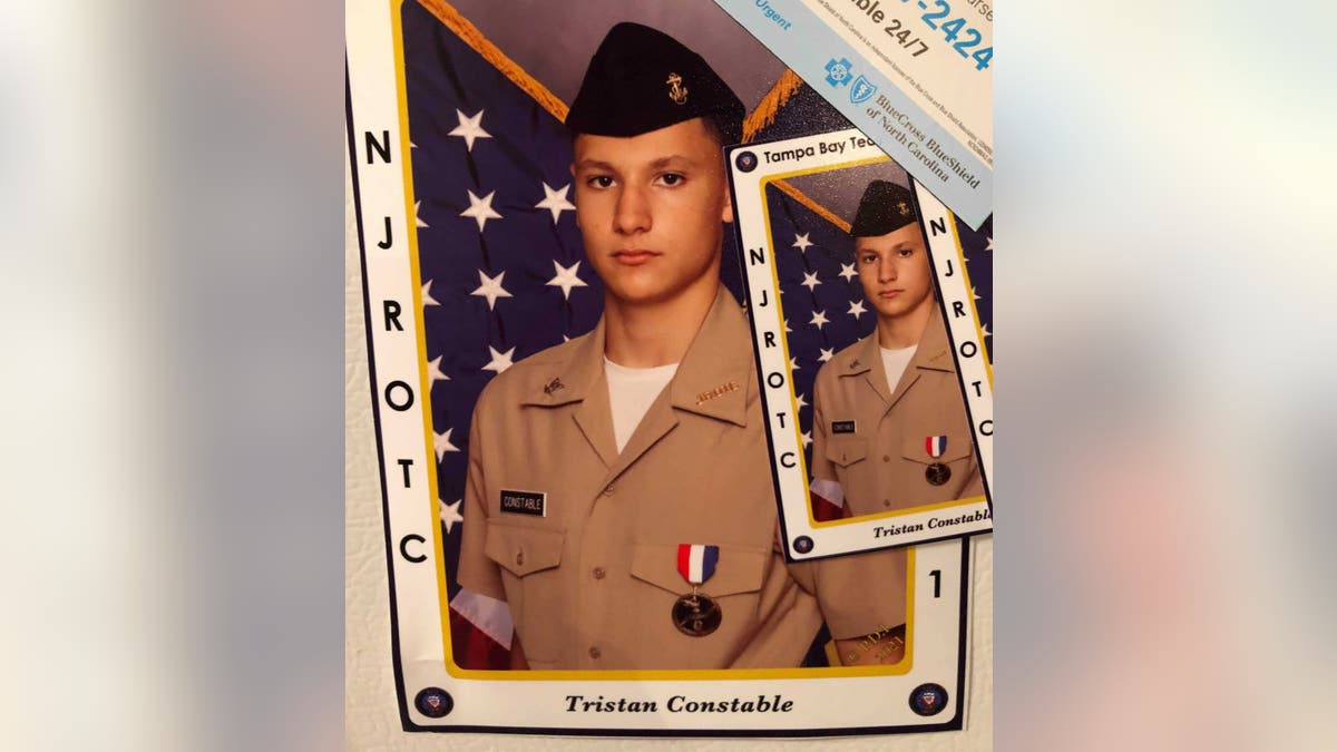 Tristan Constable is a member of the Junior Reserve Officer Training Corps.