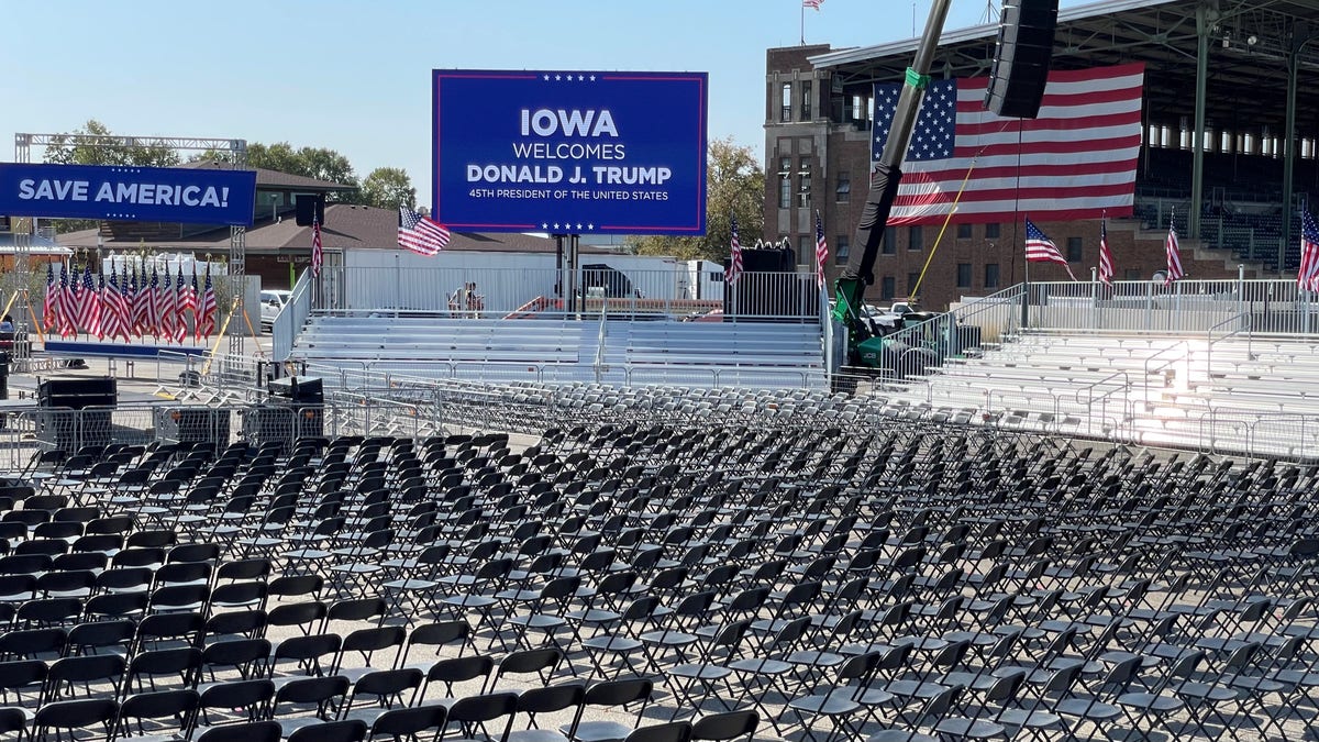 Trump Iowa State Fairgrounds rally site