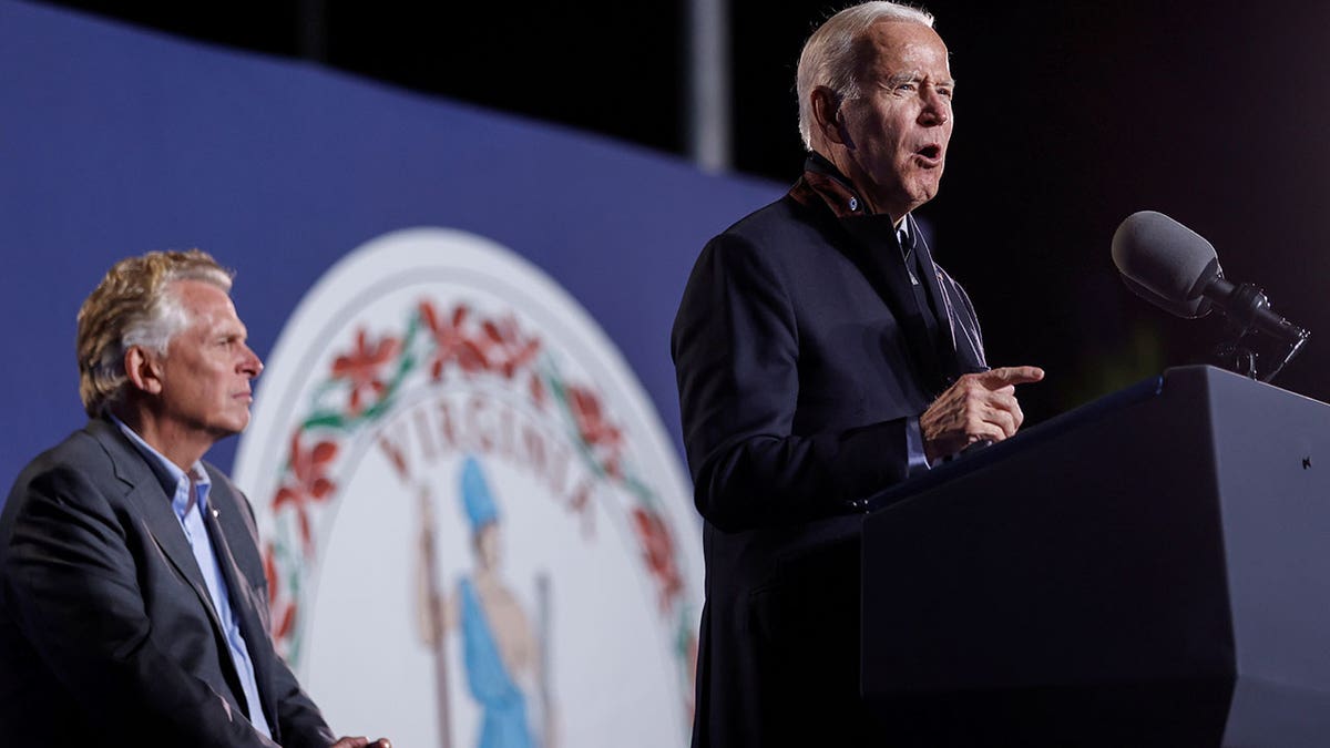 JOE-BIDEN-TERRY-MCAULIFFE---CAMPAIGN-RALLY---VIRGINIA