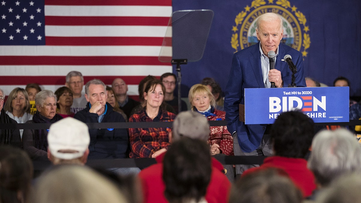 Joe Biden campaigns in New Hampshire