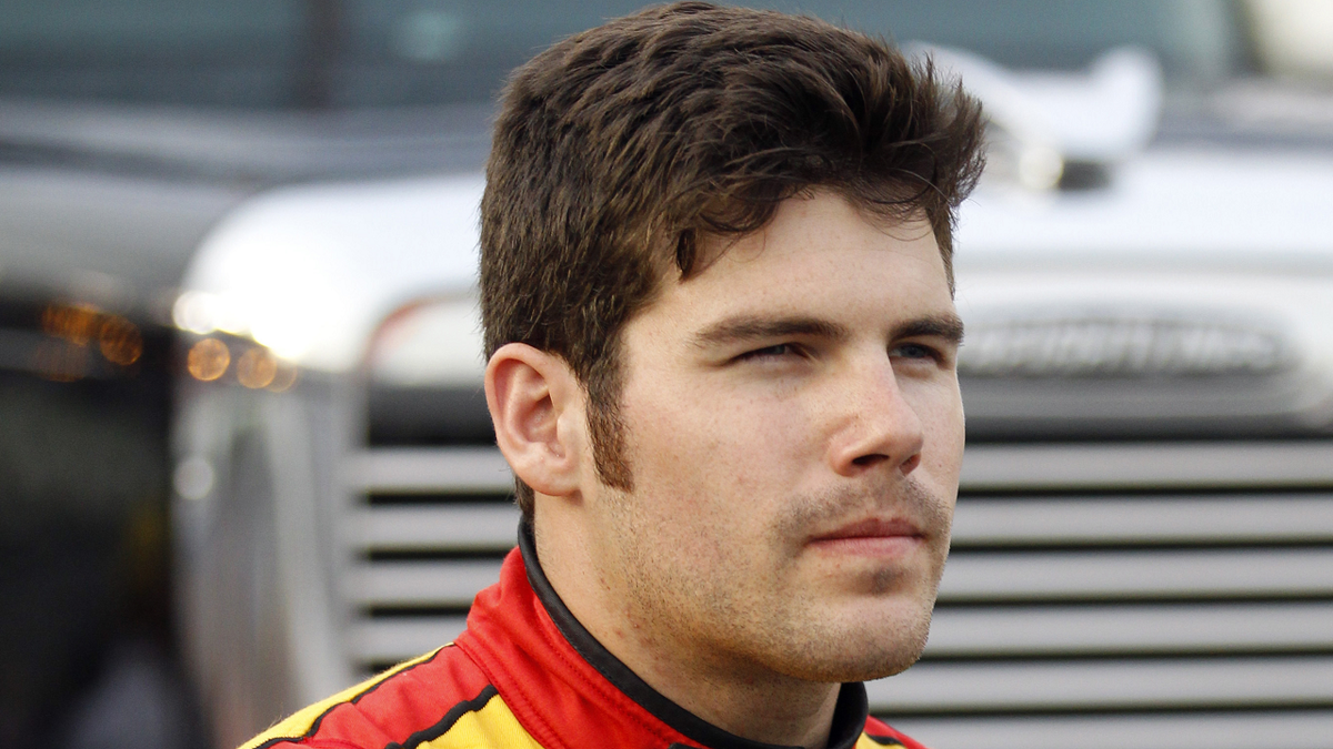 John Wes Townley stands on pit road before a NASCAR Nationwide series auto race at Daytona International Speedway in Daytona Beach, Fla., in 2014.