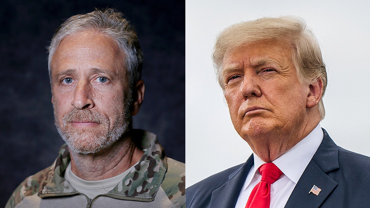 Jon Stewart and Donald Trump