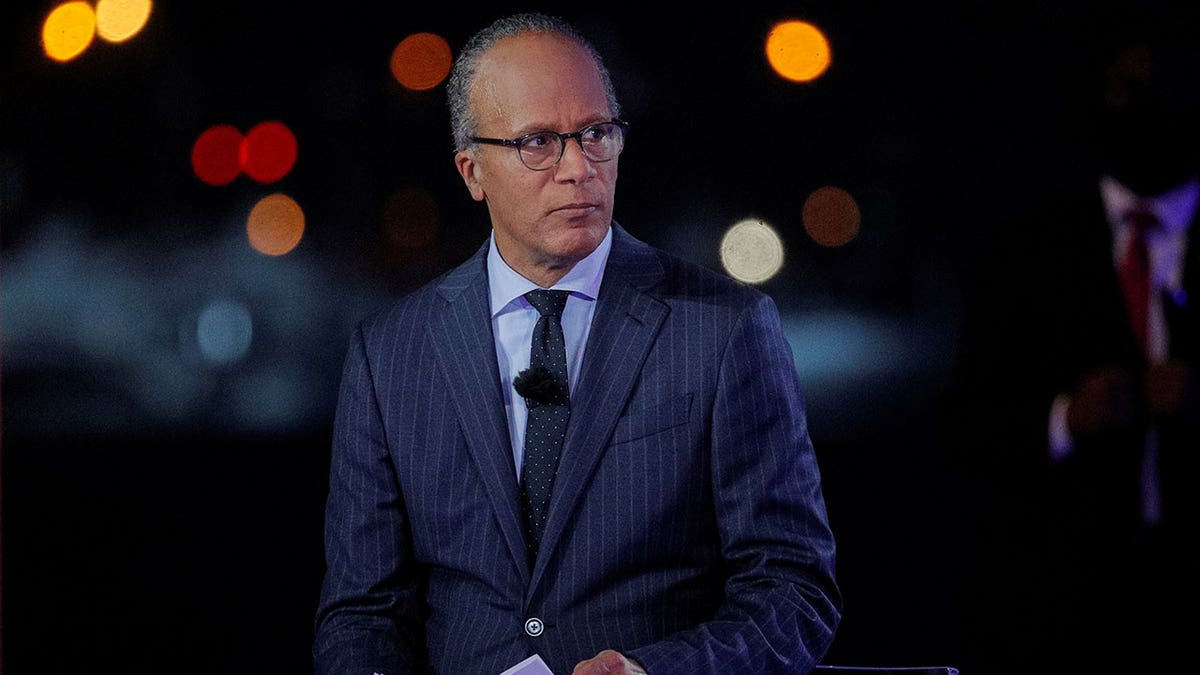 Lester Holt on assignment