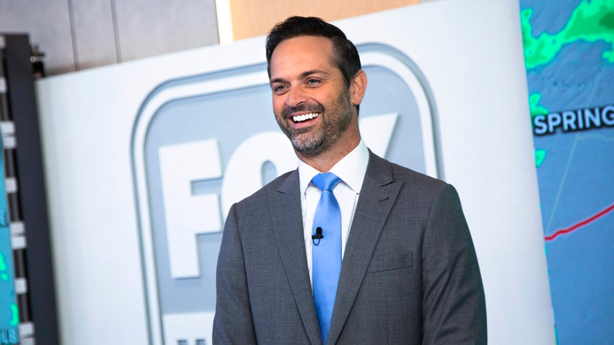 FOX Weather meteorologist Nick Kosir, also known as "The Dancing Weatherman," moonlights as a social media star with nearly five million followers. 